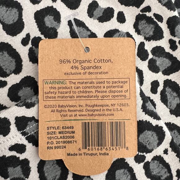 Touched by Nature Womens Organic Cotton 3/4 Sleeve Leopard print Dress Size M - Picture 9 of 10